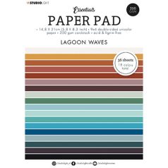   Papírkészlet A5, Lagoon waves Essentials nr.89 / SL Paper Pad Unicolor Paper (36 lap)