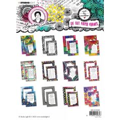   Art by Marlene Kivágatok, Die-cut paper frames Signature Collection nr.40 ABM Die-cut Block (24 ív)