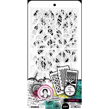 Art by Marlene Stencil, Calming trio Signature Collection nr.186 ABM Mask (3 db)