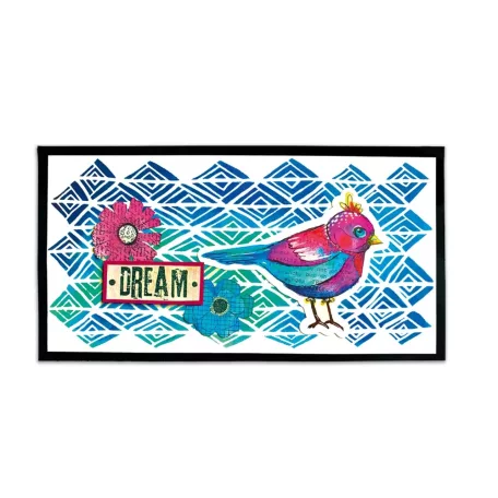 Art by Marlene Stencil, Calming trio Signature Collection nr.186 ABM Mask (3 db)