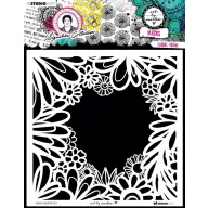   Art by Marlene Stencil, Floral Frame Signature Collection nr.184 ABM Mask (1 db)