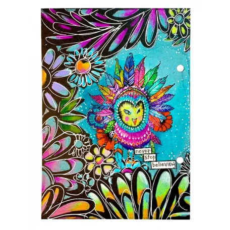 Art by Marlene Stencil, Floral Frame Signature Collection nr.184 ABM Mask (1 db)