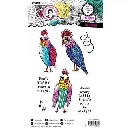 Art by Marlene Szilikonbélyegző, Don't worry Signature Collection nr.406 ABM Clear Stamp (1 csomag)