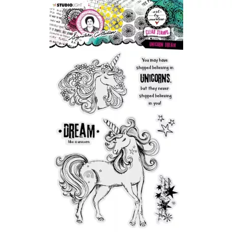 Art by Marlene Szilikonbélyegző, Unicorn dream Signature Collection nr.404 ABM Clear Stamp (1 csomag)