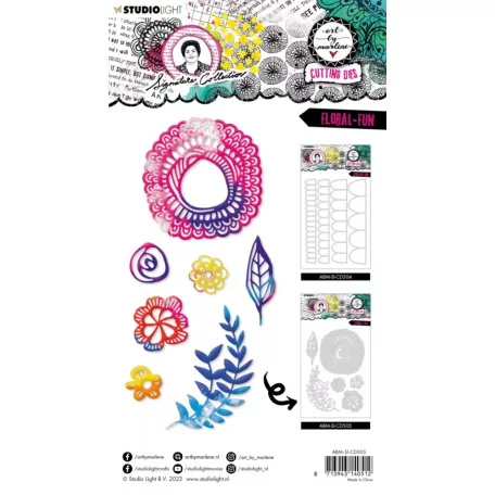 Art by Marlene Vágósablon, Floral-fun Signature Collection nr.505 ABM Cutting Die (1 csomag)