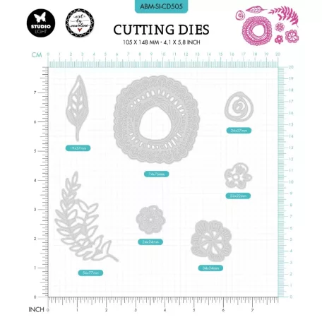 Art by Marlene Vágósablon, Floral-fun Signature Collection nr.505 ABM Cutting Die (1 csomag)