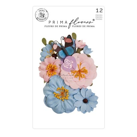 Virág díszítőelem , Spring Abstract Traced Memories/ Prima Marketing Flowers (1 db)