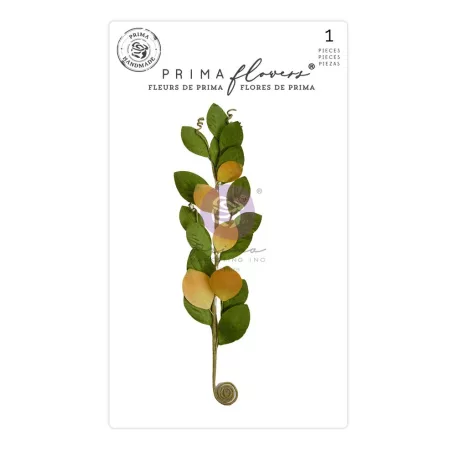 Virág díszítőelem , Spring Abstract Sweet Yellow/ Prima Marketing Flowers (1 csomag)