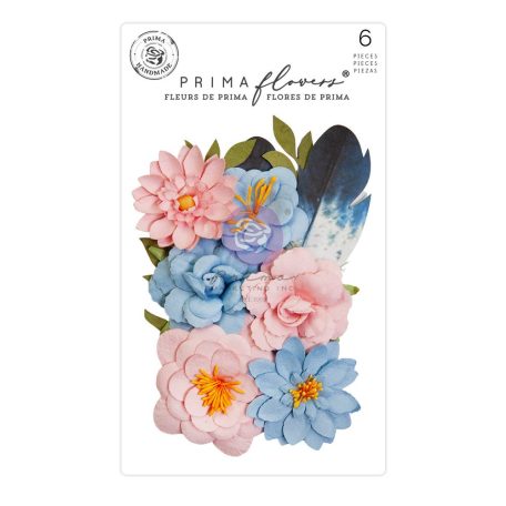 Virág díszítőelem , Spring Abstract Painted Notes/ Prima Marketing Flowers (1 csomag)