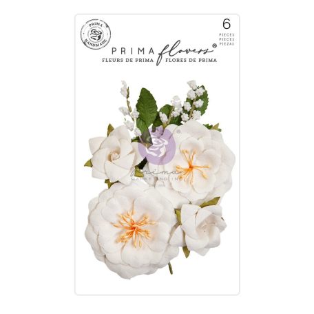 Virág díszítőelem , Porcelain Florals Sharon Ziv/ Prima Marketing Flowers (1 csomag)