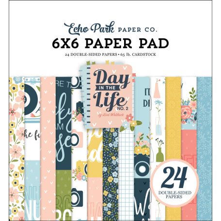 Echo Park Papírkészlet 6" (15 cm), Paper Pack - Day In The Life No. 2 (24 lap)