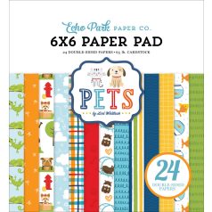   Echo Park Papírkészlet 6" (15 cm), Paper Pack - Pets (24 lap)