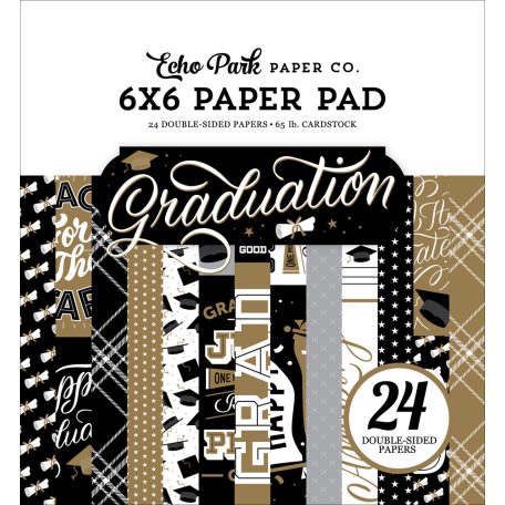 Echo Park Papírkészlet 6" (15 cm), Paper Pack - Graduation (24 lap)