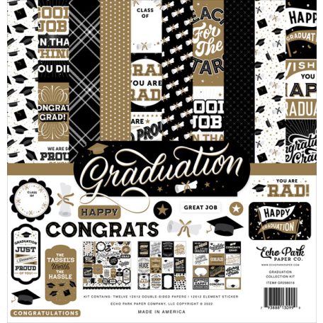 Echo Park Papírkészlet 12" (30 cm), Collection Kit - Graduation (1 csomag)