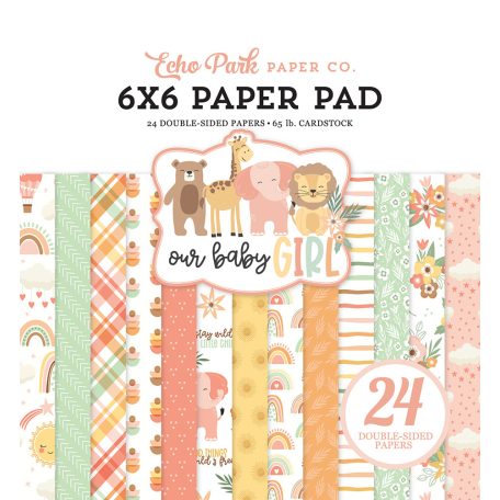 Echo Park Papírkészlet 6" (15 cm), Paper Pack - Our Baby Girl (24 lap)