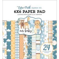   Echo Park Papírkészlet 6" (15 cm), Paper Pack - Our Baby Boy (24 lap)
