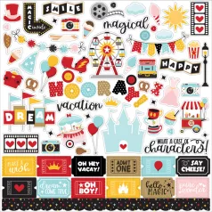   Echo Park Matrica 12" (30 cm), Cardstock Stickers - Wish Upon a Star 2 (1 ív)