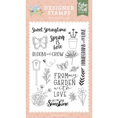   Echo Park Szilikonbélyegző, Clear Stamps - Let In The Sunshine - It's Spring Time (1 db)