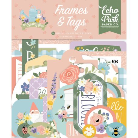 Echo Park Kivágatok,  Frames & Tags - It's Spring Time (1 csomag)