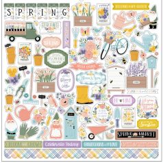   Echo Park Matrica 12" (30 cm), Cardstock Stickers - It's Spring Time (1 ív)