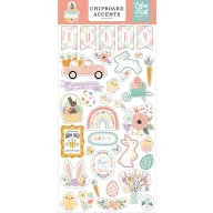   Echo Park Chipboard 6"X12", Chipboard Accents - It's Easter Time (1 ív)