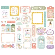  Echo Park Kivágatok,  Frames & Tags - It's Easter Time (1 csomag)