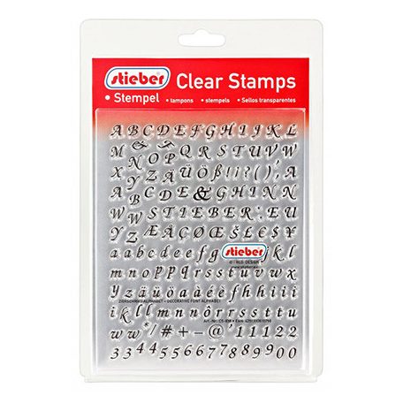 Stieber Szilikonbélyegző - Decorative Font Alphabet - Clear Stamps (1 csomag)