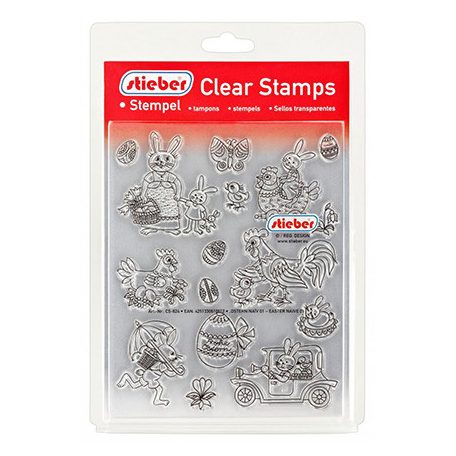 Stieber Szilikonbélyegző - Easter Naive nr.01 - Clear Stamps (1 csomag)