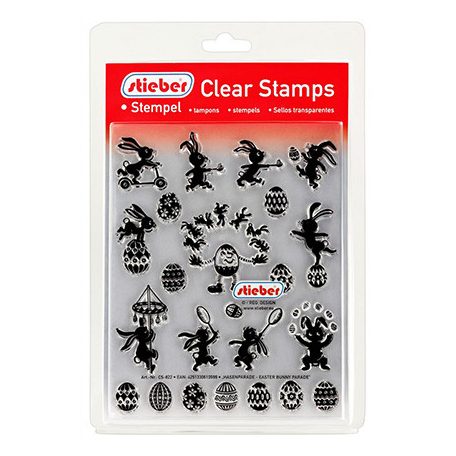 Stieber Szilikonbélyegző - Easter Bunny Parade - Clear Stamps (1 csomag)
