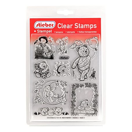 Stieber Szilikonbélyegző - Teddy 2 - Clear Stamps (1 csomag)