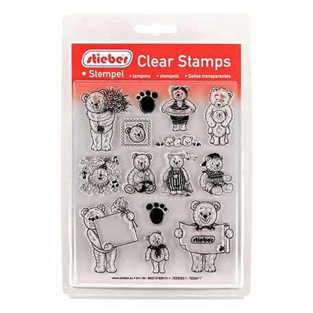 Stieber Szilikonbélyegző - Teddy 1 - Clear Stamps (1 csomag)