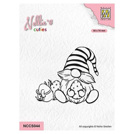 Nellie's Choice Szilikonbélyegző - Easter Gnom - Clear Stamps (1 csomag)