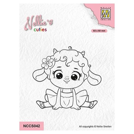 Nellie's Choice Szilikonbélyegző - Little Lamb - Clear Stamps (1 csomag)