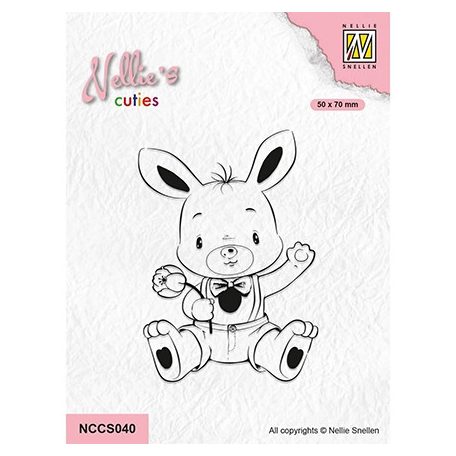 Nellie's Choice Szilikonbélyegző - Bunny - Clear Stamps (1 csomag)
