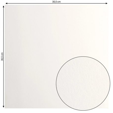 Scrapbook alapkarton 10 ív - 12" (30 cm) - Off white - Piszkosfehér - Cardstock paper smooth