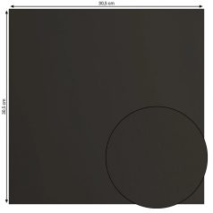   Scrapbook alapkarton 10 ív - 12" (30 cm) - Black - Fekete - Cardstock paper smooth