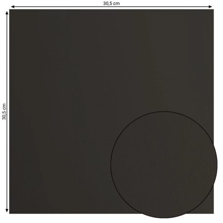 Scrapbook alapkarton 10 ív - 12" (30 cm) - Black - Fekete - Cardstock paper smooth