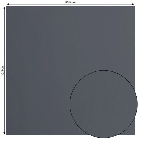 Scrapbook alapkarton 10 ív - 12" (30 cm) - Anthracite - Antracitszürke - Cardstock paper smooth