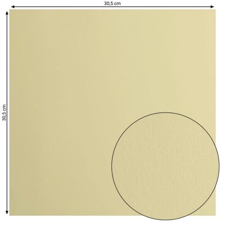 Scrapbook alapkarton 10 ív - 12" (30 cm) - Pudding - Bézs - Cardstock paper smooth