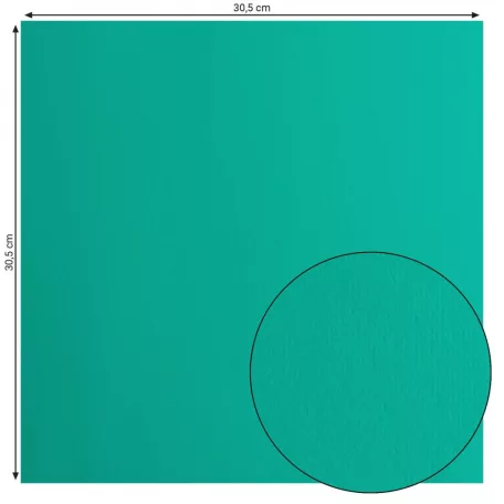 Scrapbook alapkarton 10 ív - 12" (30 cm) - Spa - Türkiz - Cardstock paper smooth