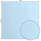 Scrapbook alapkarton 10 ív - 12" (30 cm) - Glacier - Világoskék - Cardstock paper smooth