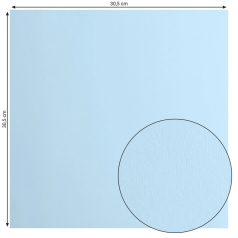   Scrapbook alapkarton 10 ív - 12" (30 cm) - Glacier - Világoskék - Cardstock paper smooth