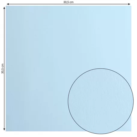 Scrapbook alapkarton 10 ív - 12" (30 cm) - Glacier - Világoskék - Cardstock paper smooth
