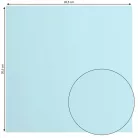 Scrapbook alapkarton 10 ív - 12" (30 cm) - Ocean - Világoskék - Cardstock paper smooth