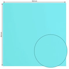   Scrapbook alapkarton 10 ív - 12" (30 cm) - Sky - Égszínkék - Cardstock paper smooth