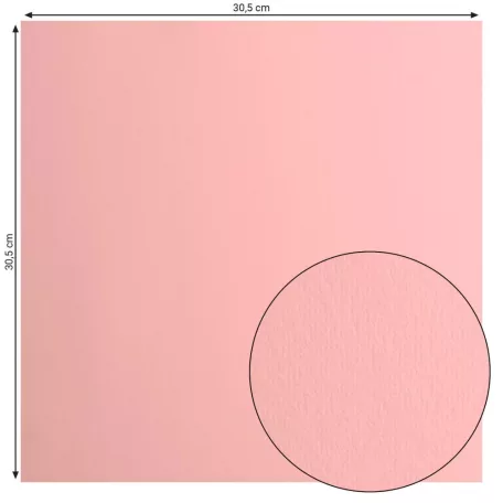 Scrapbook alapkarton 10 ív - 12" (30 cm) - Rose - Rózsaszín - Cardstock paper smooth