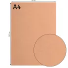 Alapkarton 100 ív - A4 - Kraft light - Kraft - Cardstock paper smooth