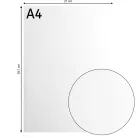 Alapkarton 10 ív - A4 - White - Fehér - Cardstock paper smooth