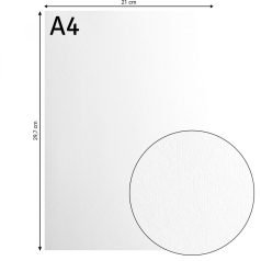   Alapkarton 10 ív - A4 - White - Fehér - Cardstock paper smooth
