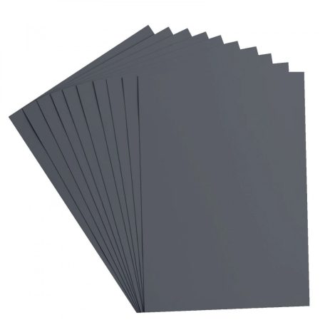 Alapkarton 10 ív - A4 - Anthracite - Antracitszürke - Cardstock paper smooth